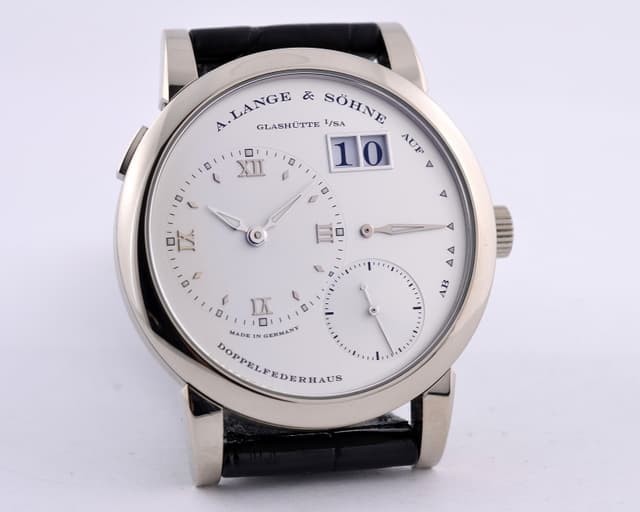 A. Lange and Sohne Lange 1 18K WG Silver Dial