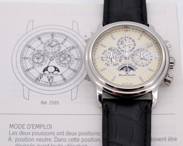 Blancpain Leman Perpetual Calendar Chronograph SS 40MM