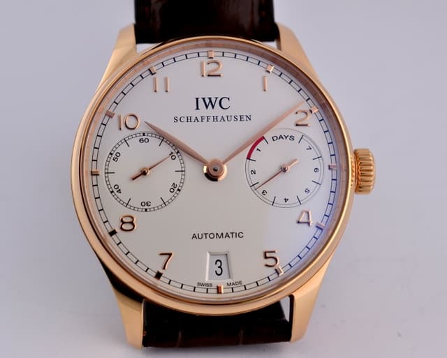 IWC Portuguese 7 Day Automatic 18K Red Gold