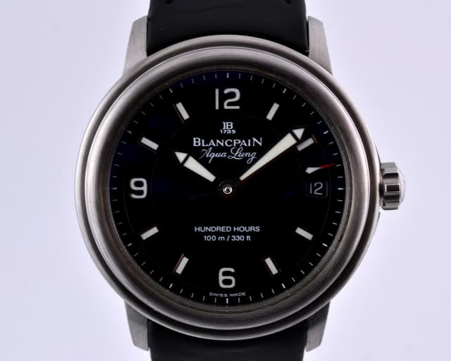 Blancpain Leman Aqualung Ultra Slim SS / Rubber