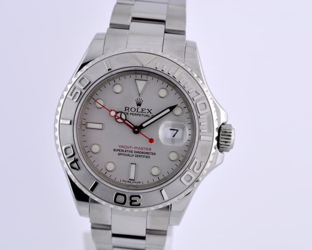 Rolex Yacht Master SS Platinum Bezel