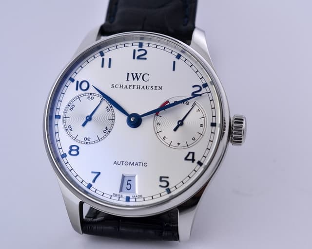 IWC Portuguese 7 Day SS / Blue Numerals