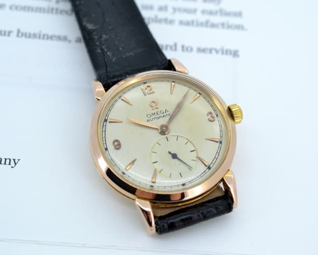 Omega Vintage 18K RG Automatic Bumper Movement