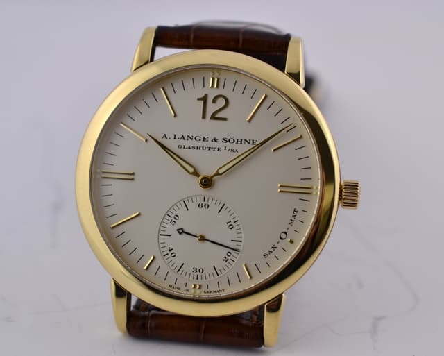 A. Lange and Sohne Langematik SAX-O-MAT 18K YG Automatic 37MM
