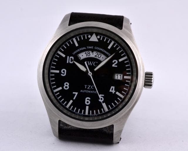 IWC UTC Black Dial SS