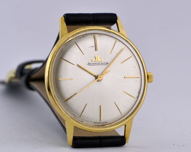 Jaeger LeCoultre Vintage 18K Automatic Domed Acrylic Crystal