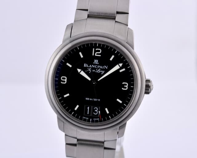 Blancpain Aqualung Big Date Black Dial Limited SS / SS