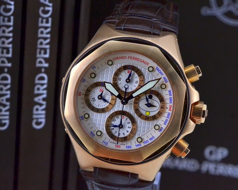 Girard Perregaux Laureato EVO3 Perpetual Calendar Chronograph 18K RG