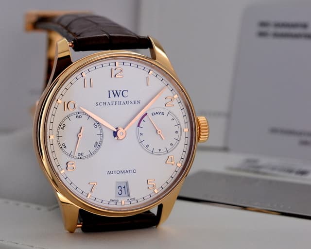 IWC Portuguese 7 Day Automatic 18K Red Gold