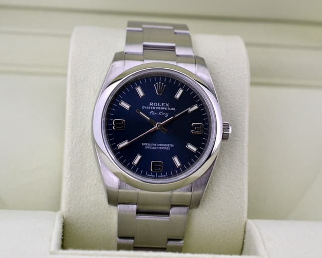 Rolex Air King Blue Dial SS / SS