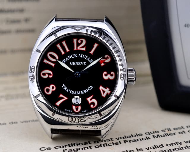 Franck Muller TransAmerica Automatic SS Black Dial