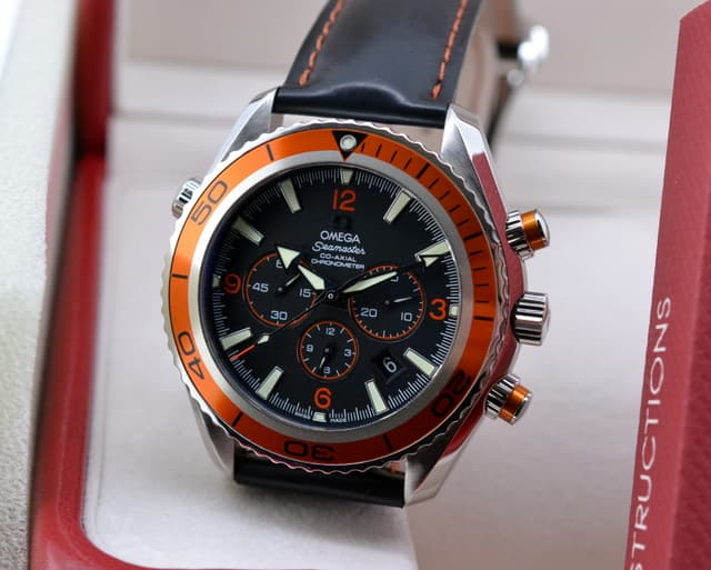 Omega Seamaster Co-Axial Planet Ocean SS Orange Bezel