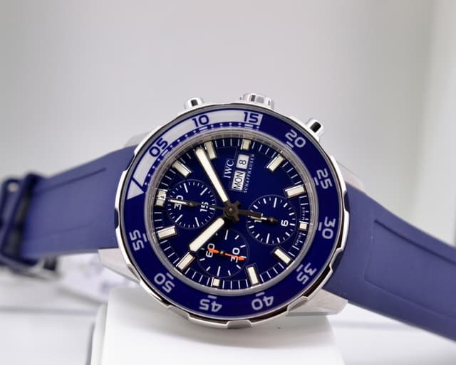 IWC Aquatimer Chronograph Blue Dial SS / Rubber UNWORN