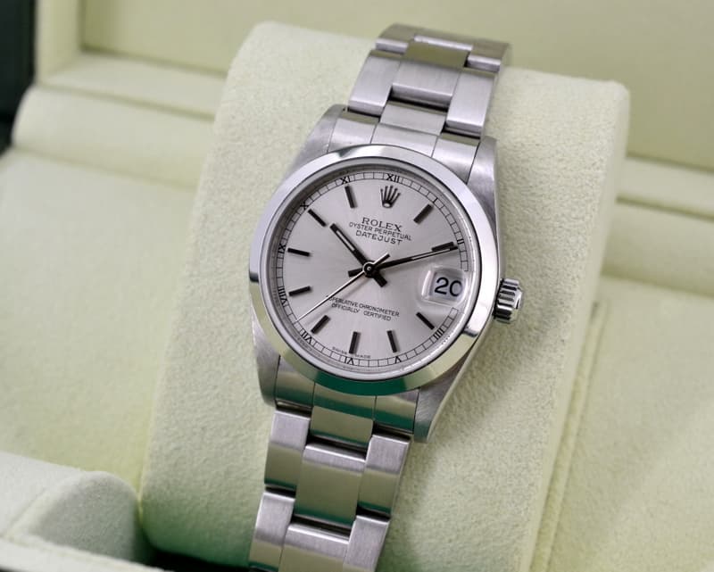 Rolex Datejust Midsize Oyster Silver Dial