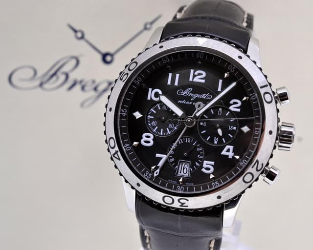 Breguet Type XXI Flyback SS / Brown Alligator