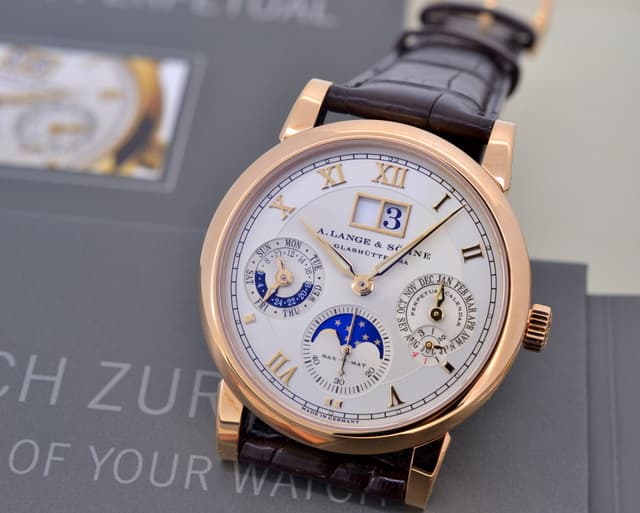 A. Lange and Sohne Langematik Perpetual Calendar 18K Rose Gold