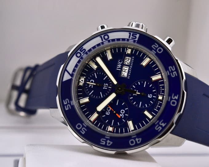 IWC Aquatimer Chronograph Blue Dial SS / Rubber