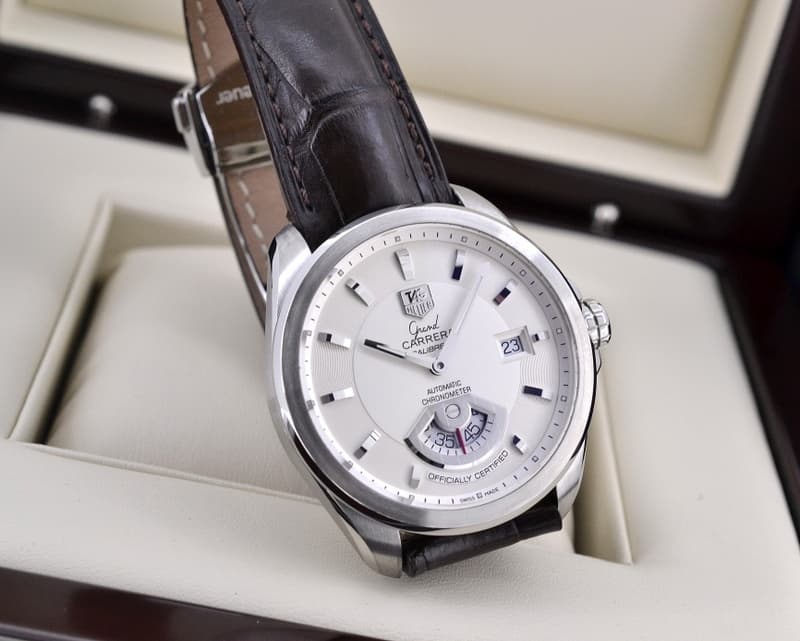 TAG Heuer Grand Carrera Silver Dial Caliber 6 SS