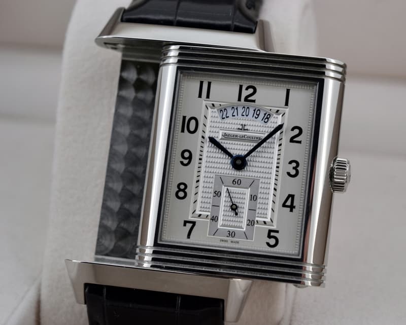 Jaeger LeCoultre Grande Reverso 986 Duo Date SS / Alligator