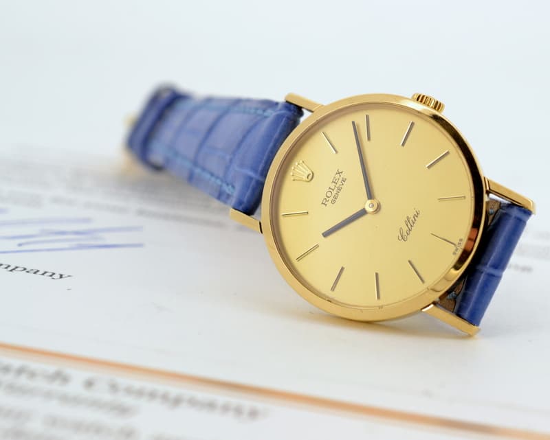 Rolex Cellini 18K Yellow Gold Champagne Dial / Manual Wind