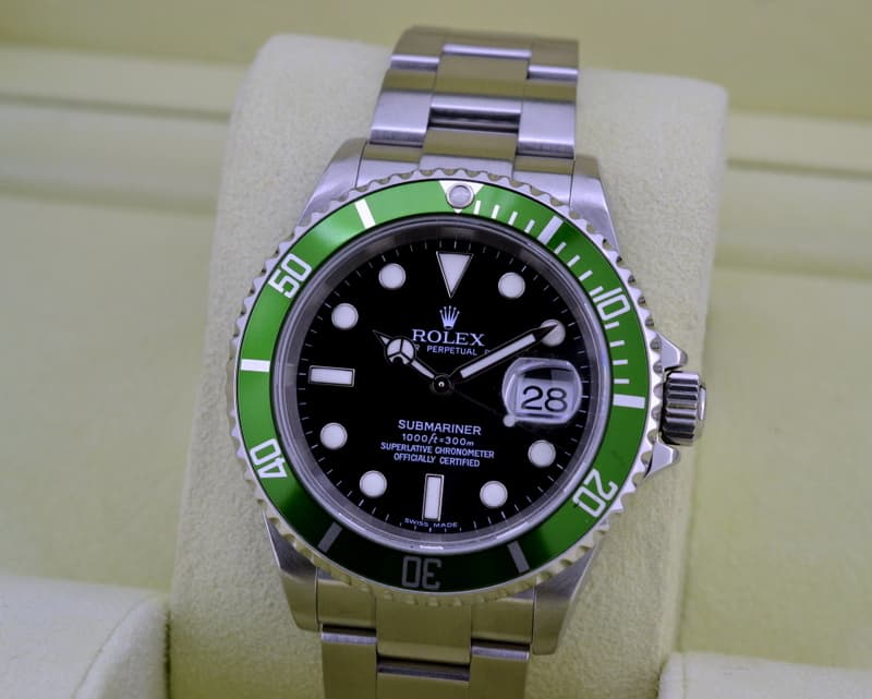 Rolex Submariner 50th Anniversary SS Green Bezel