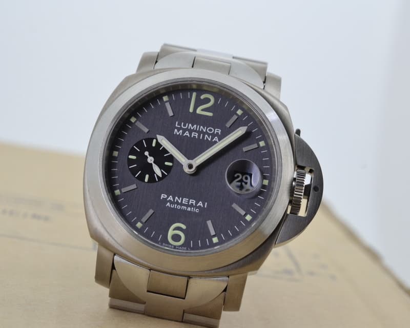 Panerai Luminor Marina Grey Dial Titanium / SS