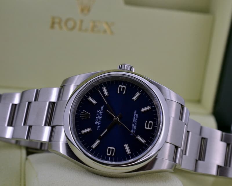 Rolex Oyster Perpetual SS Blue Dial