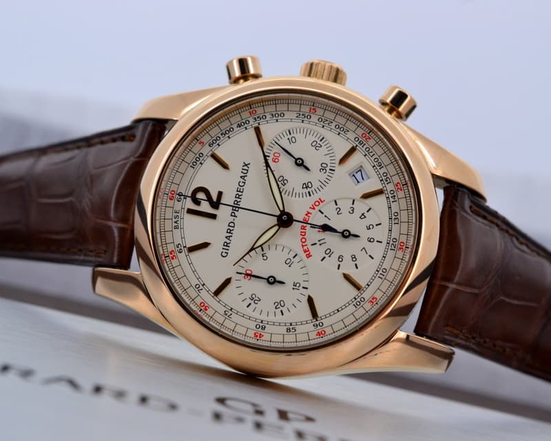 Girard Perregaux Classique Elegance Flyback Chronograph 18K Rose Gold