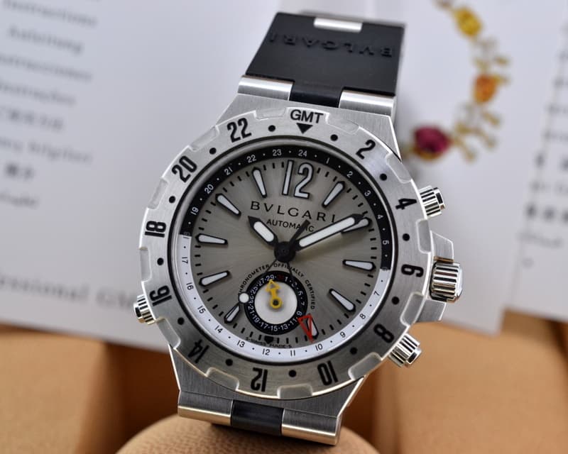 Bulgari Diagono Professional GMT Automatic SS / Rubber