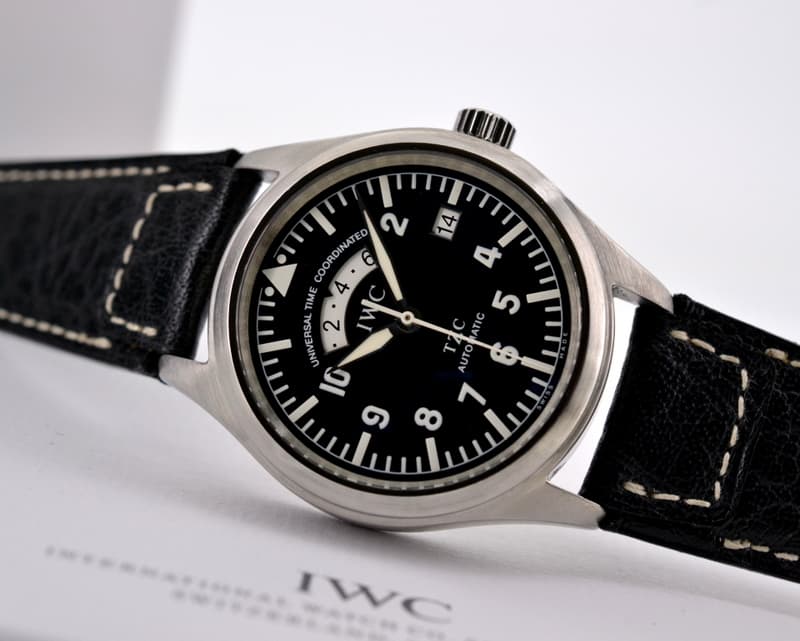 IWC UTC Black Dial SS