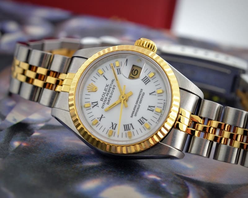 Rolex Lady Datejust White Roman Dial 18K / SS
