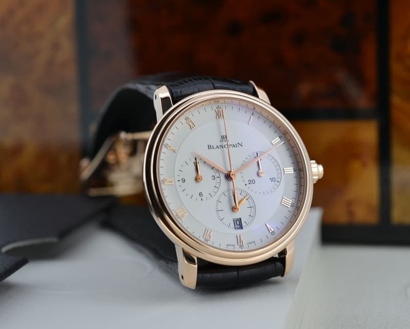 Blancpain Villeret Single Button Chronograph 18K Rose Gold