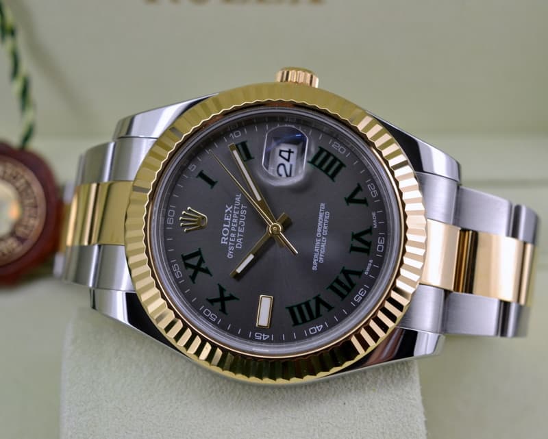 Rolex Datejust II 18K / SS Grey Dial