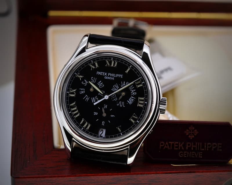 Patek Philippe Annual Calendar Black Dial Platinum