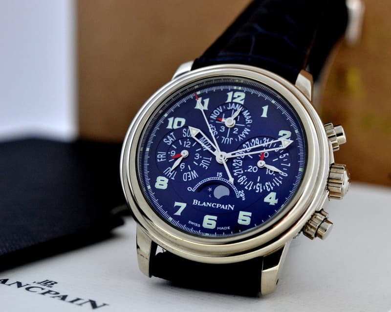 Blancpain Perpetual Calendar Chronograph Blue Dial Limited