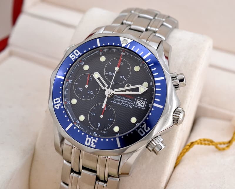 Omega Seamaster Professional Chronograph Blue Dial SS / SS
