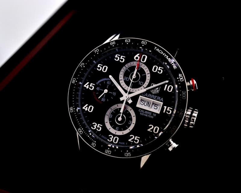 TAG Heuer Carrera Day Date Chronograph SS / Alligator
