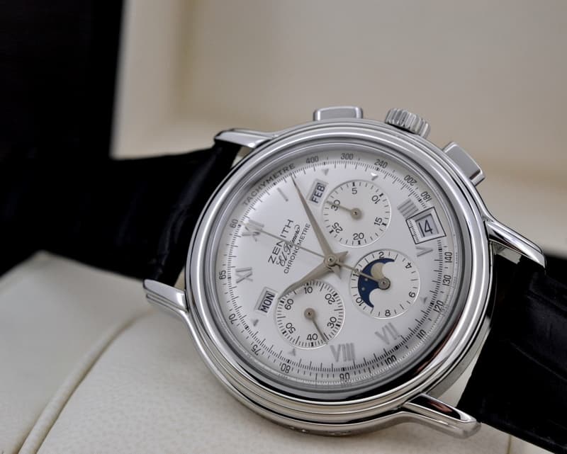 Zenith Chronomaster T El Primero Moon Silver Dial SS