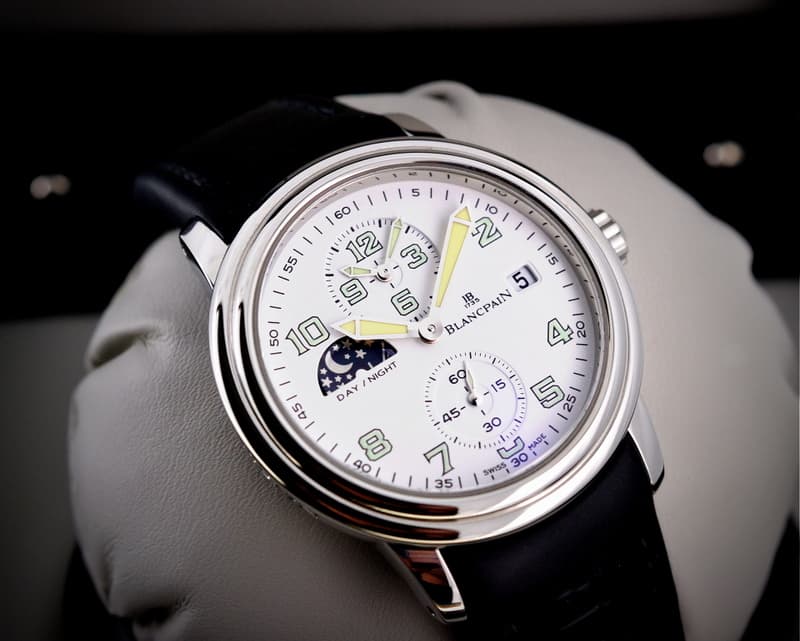 Blancpain Double Time Zone White Dial Westime Limited SS / Rubber