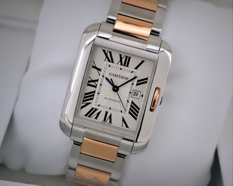 Cartier Tank Anglaise Medium 18K / SS Bracelet Automatic