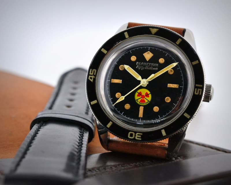 Blancpain Vintage Fifty Fathoms Aqualung NO RADIATION Circa 1960's 36MM