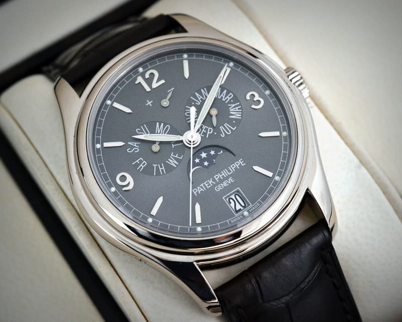 Patek Philippe Annual Calendar 18K White Gold Gray Dial