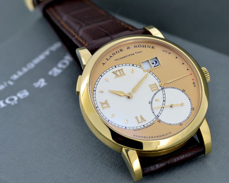 A. Lange and Sohne Grand Lange 1 18K Yellow Gold / Champagne Dial