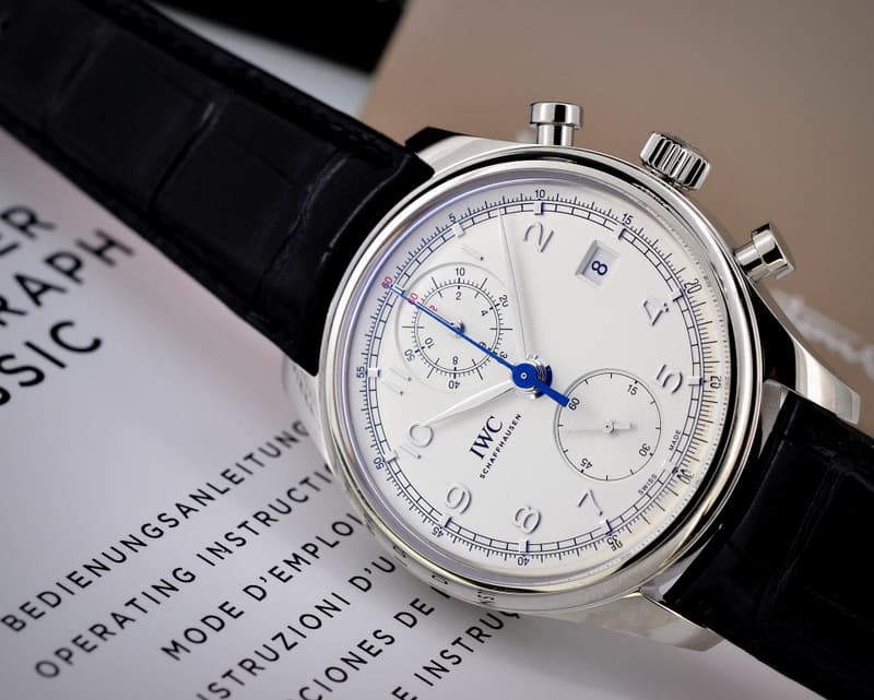 IWC Portuguese Chronograph Classic SS / Silver Dial