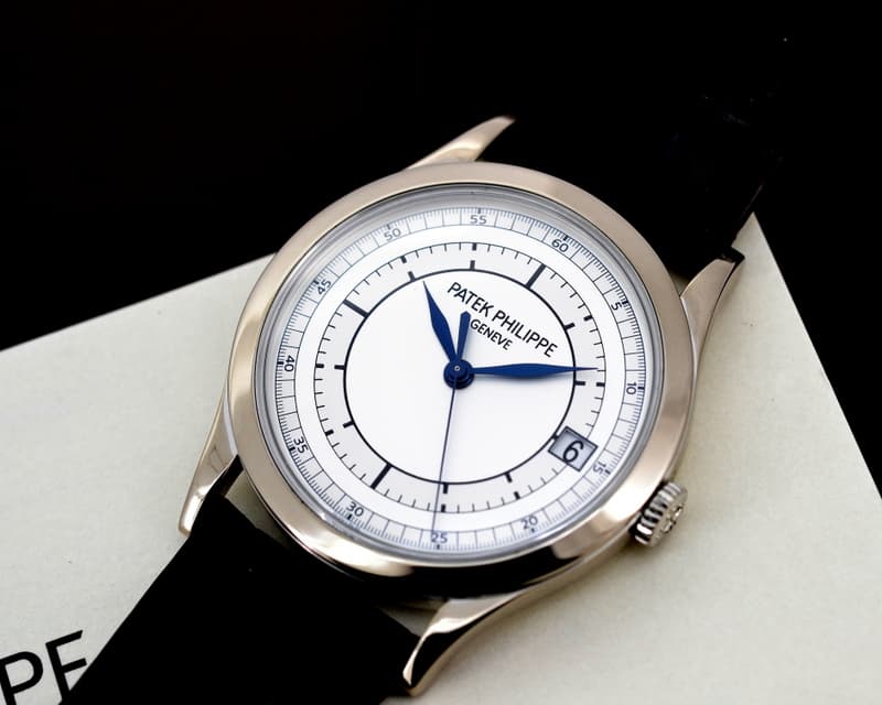 Patek Philippe Calatrava 18K White Gold Sector Dial
