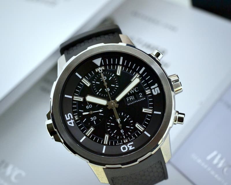 IWC Aquatimer Chronograph SS / Rubber Black Dial