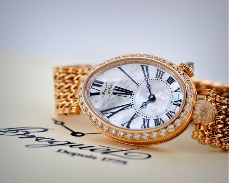 Breguet Reine De Naples Mother of Pearl 18K Rose Gold / 18K Bracelet