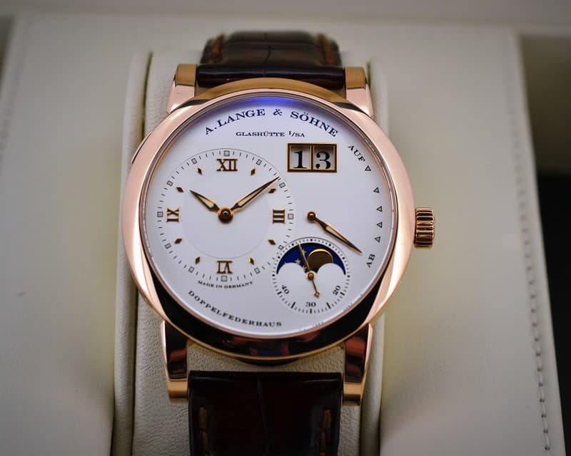 A. Lange and Sohne Lange 1 Moon 18K Rose Gold / Deployant