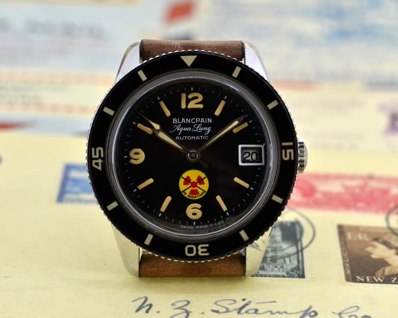 Blancpain Vintage Fifty Fathoms Aqualung NO RADIATION Circa 1960's 36MM