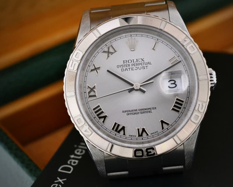 Rolex Datejust Turn-O-Graph SS Silver Dial